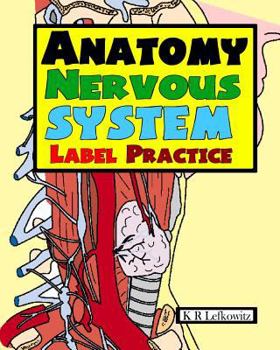 Paperback Anatomy Nervous System Label Practice Book