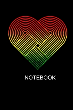 Notebook: Love Rasta Reggae Heart Jamaica Journal/Notebook Blank Lined Ruled 6x9 120 Pages