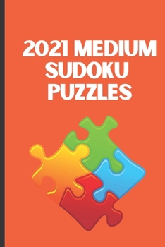 Paperback 2021 Medium Sudoku Puzzles Book