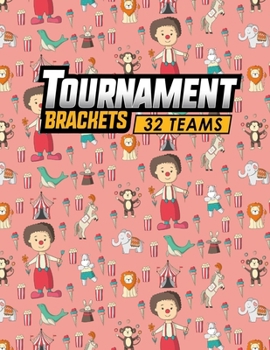 Paperback Tournament Brackets - 32 Teams Book