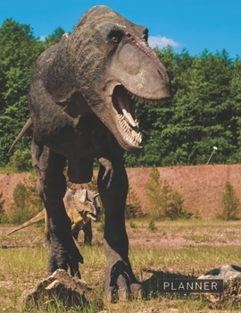 Planner: Tyrannosaurus Rex T-Rex 2 Year Monthly Planner with Note Pages (24 Months) | Jan 2020 - Dec 2021 | Month Planning | Appointment Calendar Schedule | Plan Each Day, Set Goals & Get Stuff Done