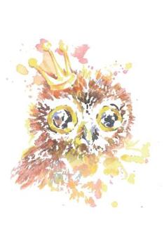 Paperback Journal: Watercolor Owl Notebook 6 x 9 In, 120 Pages Book