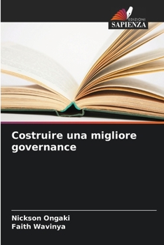 Paperback Costruire una migliore governance [Italian] Book