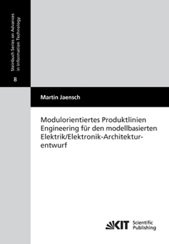 Paperback Modulorientiertes Produktlinien Engineering für den modellbasierten Elektrik/Elektronik-Architekturentwurf [German] Book