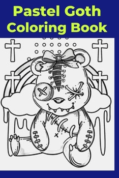 Paperback Pastel Goth Coloring Book [Large Print] Book