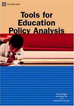 Paperback Tools for Education Policy Analysis Book