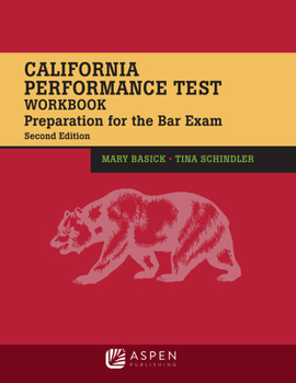 Paperback California Performance Test Workbook: Preparation for the Bar Exam Book