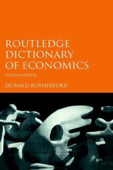 Hardcover Routledge Dictionary of Economics Book