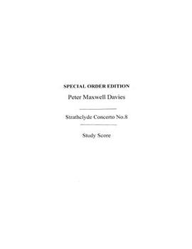 Spiral-bound Peter Maxwell Davies: Strathclyde Concerto No. 8 (Miniature Score) Book