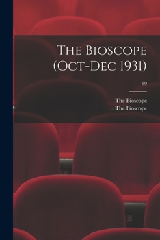 Paperback The Bioscope (Oct-Dec 1931); 89 Book