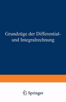 Paperback Grundzüge Der Differential- Und Integralrechnung [German] Book