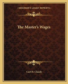 Paperback The Master's Wages Book