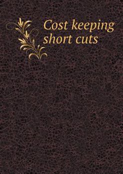 Paperback Cost keeping short cuts Book
