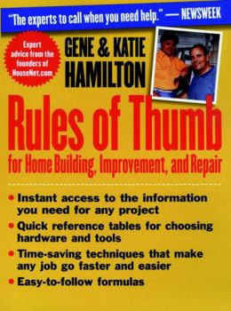 Paperback Rules of Thumb for Home Building, Improvement, and Repair Book