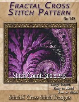 Paperback Fractal Cross Stitch Pattern No. 145 Book