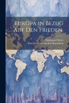 Paperback Europa in Bezug auf den Frieden. [German] Book