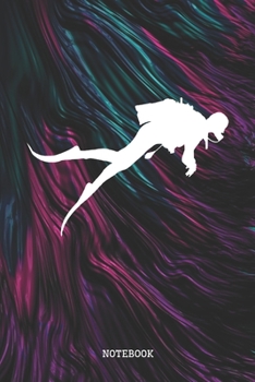 Notebook: Cool Scuba Diving Art Planner / Organizer / Lined Notebook (6" x 9")