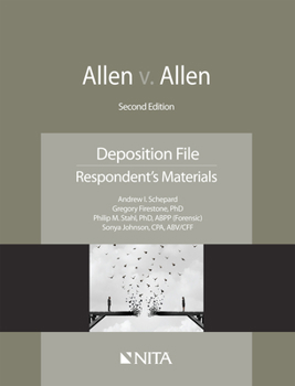 Paperback Allen v. Allen: Deposition File, Respondent's Materials Book