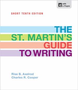 Paperback The St. Martin's Guide to Writing Short Edition Book