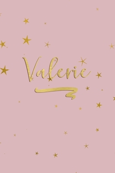 Paperback Valerie: Personalized Journal to Write In - Rose Gold Line Journal Book