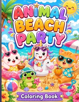 Paperback Animal Beach Party Coloring Book