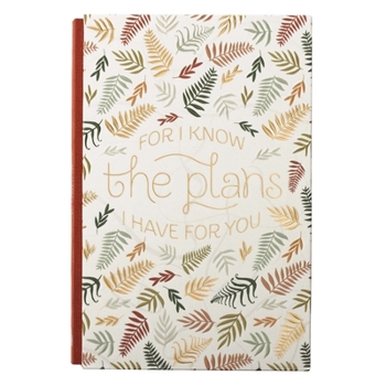 Hardcover Large Hardcover Journal for I Know the Plans, Quarter Bound, Linen Spine Book