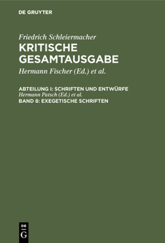 Hardcover Exegetische Schriften [German] Book