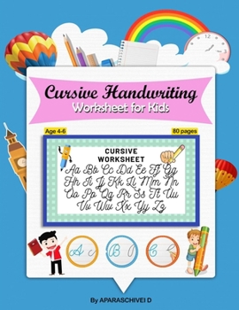 Paperback Cursive handwriting worksheet for kids Book