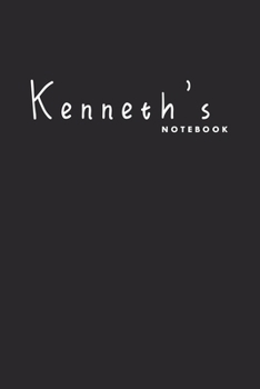 Paperback Kenneth's notebook: Simple elegant notebook for men named Kenneth Book