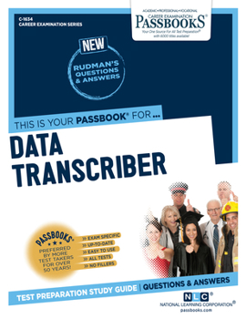 Paperback Data Transcriber (C-1634): Passbooks Study Guide Volume 1634 Book