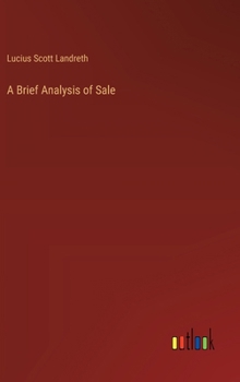 Hardcover A Brief Analysis of Sale Book