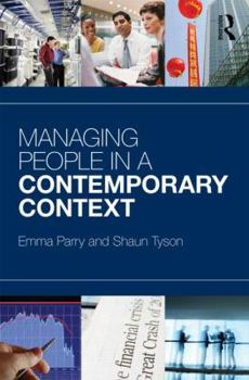 Paperback Managing People in a Contemporary Context Book