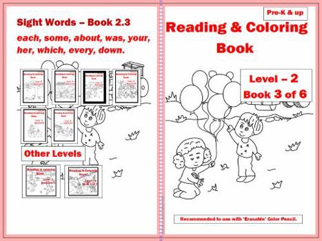 Reading & Coloring Book - Level 2 - Book 3 Of 6