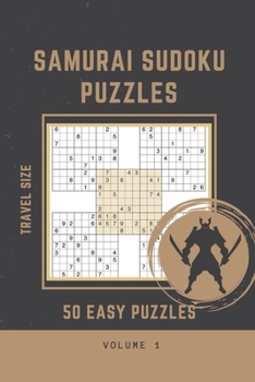 Paperback Samurai Sudoku Puzzle: 50 Easy Samurai Sudoku Puzzle Travel Size 6 X 9 book