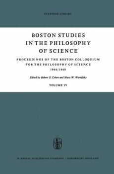 Paperback Proceedings of the Boston Colloquium for the Philosophy of Science 1966/1968 Book
