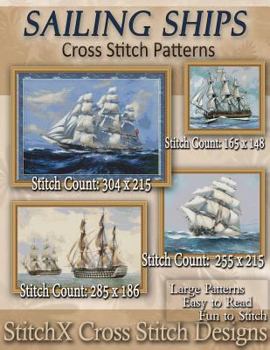 Paperback Sailing Ships Cross Stitch Patterns Book