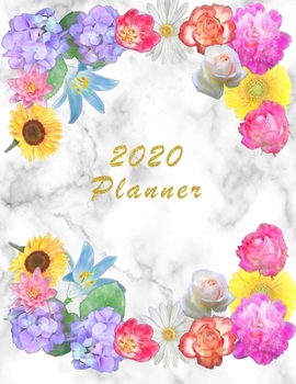 Paperback 2020 Planner: Daily Weekly and Monthly Planner - January 2020 to December 2020 - Organizer & Diary - To do list - Notes - Month's Fo Book