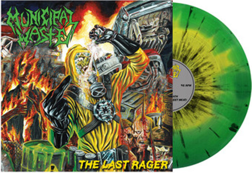 Vinyl Last Rager   Yellow & Green Swirl Black Book