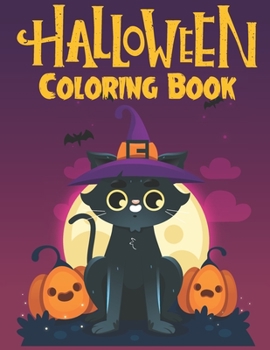 Paperback Halloween Coloring Book: Halloween coloring books for kids ages 3-4-5-6-7-8-9-10. Kids Halloween craft Book