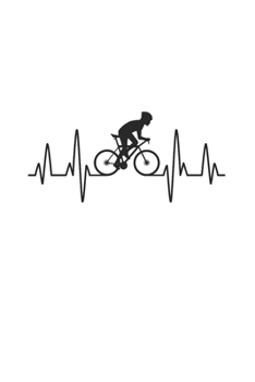 Bicycle Notebook: Bicycle Cycle Heartbeat / 6x9 Inches / 120 Sites / Ruled Paper