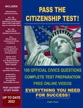 Paperback Pass the Citizenship Test! Book