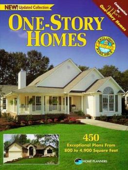 Paperback One-Story Homes: 450 Exceptional Plans from 800 to 4,900 Sguare Feet Book