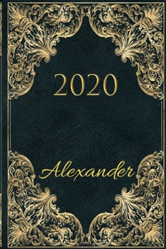 Paperback 2020 Alexander: 2020 Full year Appointment Diary with Calendar Personalised Book