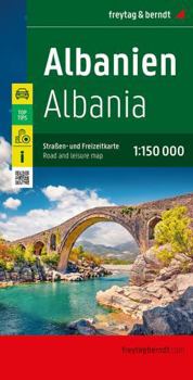 Map Albania, Road & Leisure Map 1:150,000 Book