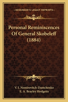 Paperback Personal Reminiscences Of General Skobeleff (1884) Book