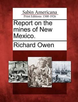Paperback Report on the Mines of New Mexico. Book