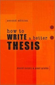 Paperback How to Write a Better Thesis Book