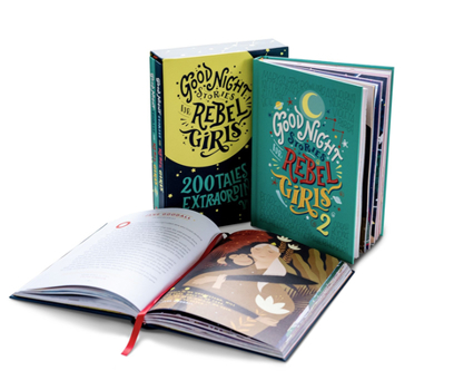 Hardcover Good Night Stories for Rebel Girls - Gift Box Set: 200 Tales of Extraordinary Women Book