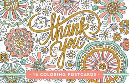 Cards Coloring Postcards Thank You Book