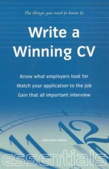 Paperback Write a Winning CV: Essential CV Writing Skills That Will Get You the Job You Want Book